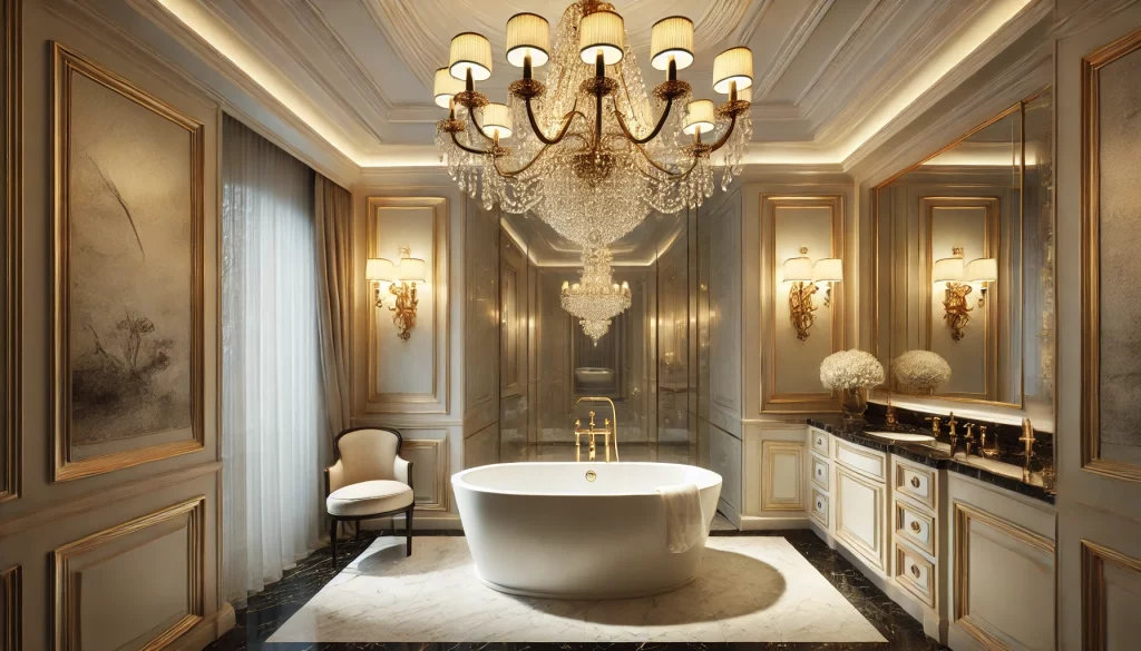 Bathroom With Chandelier Ideas for Bathrooms - 03