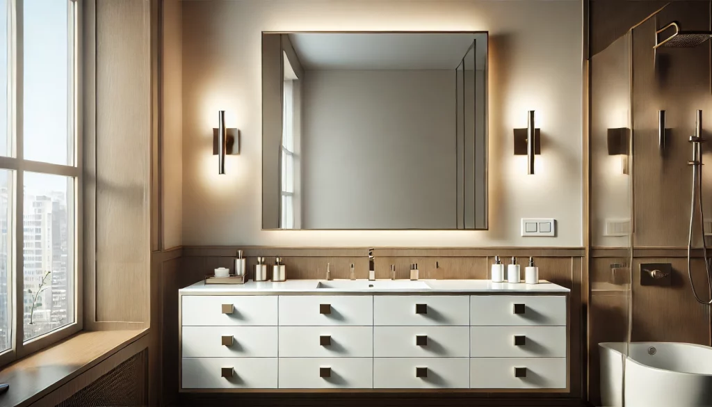 Bathroom With Vanity Light Fixture Ideas - 02