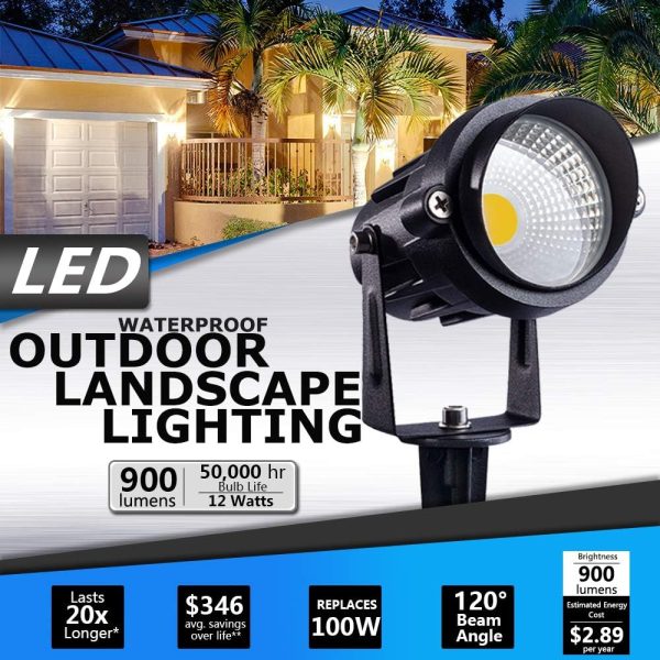 COB LED Spotlights Waterproof Garden Lights 1