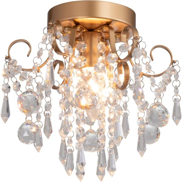 Crystal Ceiling Light with Elegant Design