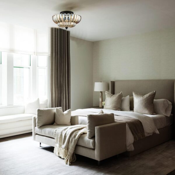 Decorative Ceiling Light Fixture with Classic Design bedroom