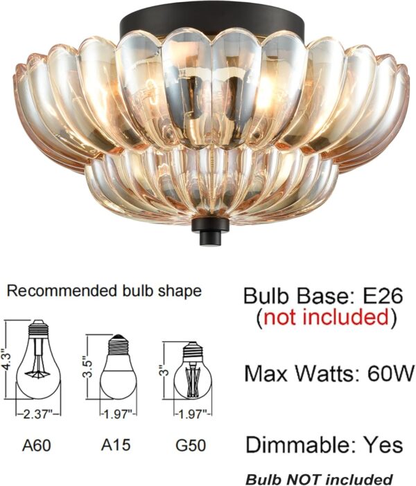 Decorative Ceiling Light Fixture with Classic Design dimension