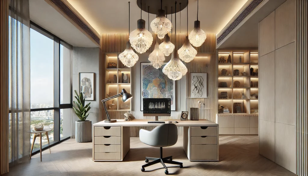 Home Office Light Fixture Ideas With Artistic Chandeliers - 04