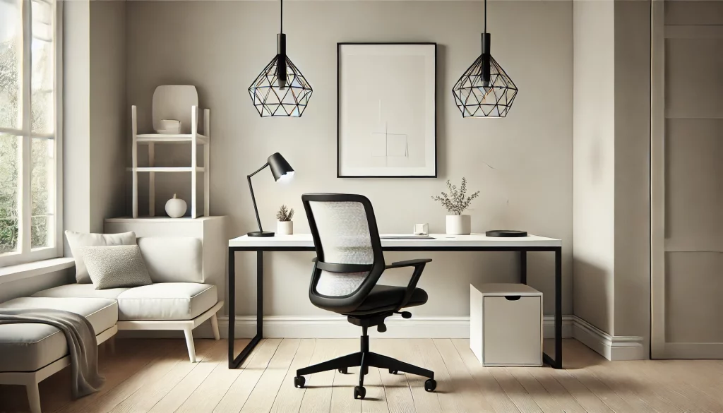 Home Office Light Fixture Ideas With Sleek Pendant Lights - 03