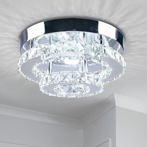 LED Ceiling Light Modern Flush Mount Crystal Chandelier 1