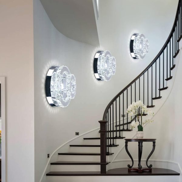 LED Ceiling Light Modern Flush Mount Crystal Chandelier 2