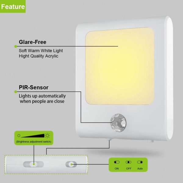 Motion Sensor Lights Adjustable LED Brightness 1