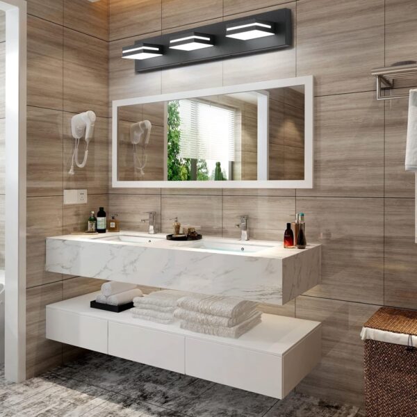 Sophisticated Bathroom Vanity Light With LED Brightness bathroom space