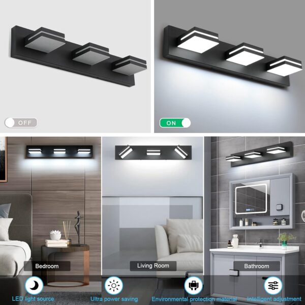 Sophisticated Bathroom Vanity Light With LED Brightness spaces