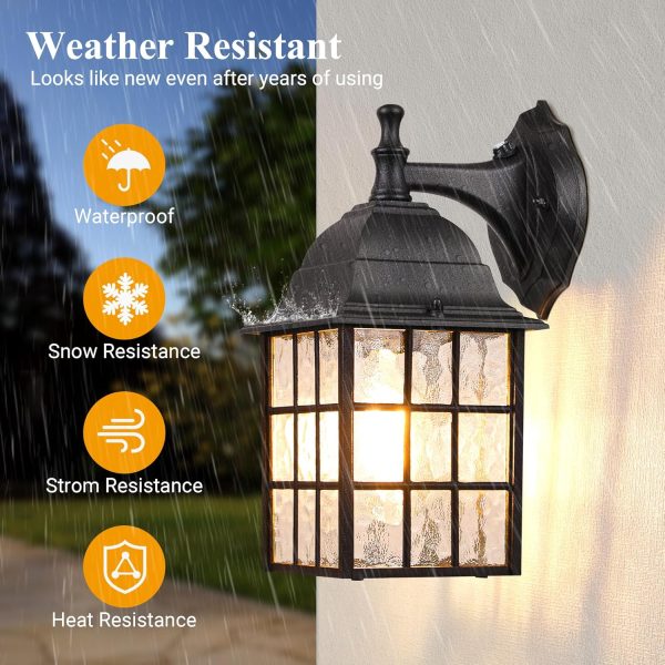 Waterproof Exterior Light Fixtures with Dusk to Dawn Sensor resistance